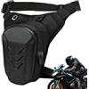 WANDGU Marsupio da motociclista: marsupio, marsupio, da uomo, da donna, per moto, marsupio, per escursioni, equitazione, pesca (nero), Nero , 0
