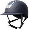 Horze Casco da equitazione da donna con cristalli, CE EN 1384:2023, regolabile, glitter blu, blu, 49/51