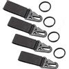 Jieddey Cintura Tattica,4 PCS Gancio Tattico da Appendere Cintura per Appendere Ceinturon Tactique Nylon Fettuccia Multifunzione Portachiavi Tattico per Fibbia per Zaino da Escursionismo Campeggio All'aperto