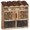 Relaxdays Casetta per insetti da appendere hotel per api casa farfalle legno marezzato HLP: 31 x 30,5 x 9,5 cm, beige