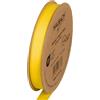 Halbach Seidenbänder Nastro in grosgrain di alta qualità, larghezza: 13 mm, lunghezza: 25 m, nastro regalo sostenibile in poliestere riciclato, ideale come nastro, colore: giallo
