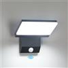 Comely Applique da Esterno LED con Sensore di Movimento, 24W Lampade da Parete LED IP65 Impermeabile, Faretto LED da Esterno per Giardini Ingresso Terrazza, Nero, Bianco freddo 6500K