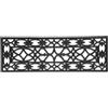Relaxdays Zerbino di Gomma, 75 x 25 cm, Tappetino da Ingresso per la Casa, Resistente alle Intemperie, Antiscivolo, Nero