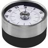 H&H Timer da Cucina Meccanico con Magnete cm 6 - Contaminuti Manuale Compatto - Timer da Cucina Senza Batterie per Cottura e Preparazioni