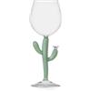 Ichendorf Milano Calice Cactus Verde opaco, Collezione Desert Plants, 28 cl, Vetro Borosilicato, Fatto a Mano