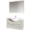 Mama Store EBE 80, Mobile 2 ante 80 cm, Quercia Naturale, L. 80 X P. 50 X H. 53 CM
