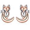 YAFEINI Orecchini in Argento Sterling 925 con Farfalla Fortunata/Gatto/Coniglio/Coniglio/Panda/Gufo Orecchini a Lobo con Animali Carini Gioielli Regali per Donne Mamma Ragazze