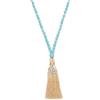 oasymala 108 Mala Beads nappa collana-meditazione calmante collana mala spirituale collana spirituale OM (Turchese verde (Green Turquoise))