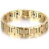 JewelryWe - Bracciale Magnetico Catena Moto Bicicletta da Uomo Braccialetto Maschile in Acciaio Inossidabile
