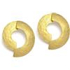 VLNET ® | Vestopazzo collana - bracciale - anello - orecchini | semicerchi, placca | ottone 100% riciclato | lavorazione artigianale (Orecchini)
