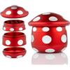 Viberium Grinder Metallo 45 mm- Grinder Belli Tritino, Grinders Kit Original, Accessori per Erbe, Herb Crusher Professionale, Macinino, 4 Pezzi, Rosso