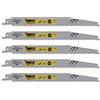 SabreCut 5 x SabreCut SCRS2345X_5 200mm 6-10 TPI S2345X Lame per sega universale per taglio legno molto veloci compatibili con Bosch Dewalt Makita e molti altri