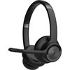 SPC Dreamer Pro - Cuffie wireless on-ear Bluetooth 5.0 con microfono, batteria 40h, cancellazione del rumore, doppia connessione simultanea, colore nero