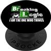 Developer Geek Math Nerd Gift for men an Breaking Logic: divertente codifica per programmatori PopSockets PopGrip Adesivo