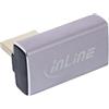 InLine Adattatore DisplayPort 1.4, 90° verticale a destra, DP maschio a femmina, compatibile 8K, 17291H