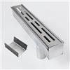 SXSJMY Piccolo Canaletta Scolo Accessori, Tappo terminale con Uscita di Scarico sul Fondo da 2 cm di Diametro e connettore, per canaletta Larga 3,5 cm Canaletta Scolo
