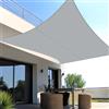 SUNNY GUARD Vela ombreggiante Rettangolare Impermeabile 4x5m Grigio | Tenda a Vela da Esterno, Tenda da Sole con Protezione dai Raggi UV al 95%,Ideale per Giardino e Terrazza