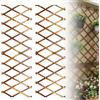 PORFOYO 2 griglie espandibili per piante, traliccio estensibile, 180 x 0,7 x 30 cm, in legno, per stanze, giardini, terrazze, esterni, durevoli e robusti