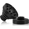 TEKSHOPPING Diffusore in Silicone per Phone Asciuga Capelli con Collo da 4.2 - 4.8 cm Asciugacapelli Richiudibile | Dimensioni in Descrizione per Compatibilità Col Vostro Phone | Colore Selezionabile (Nero)