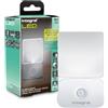 Integral Luce notturna a LED con sensore di movimento a batteria con sensore fotoelettrico dal crepuscolo all'alba, per corridoi, piani, scale, cucine, camere da letto e altro ancora, trasparente