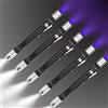POCKETMAN Torcia UV Mini LED Torcia UV 395nm violetto bianco 2 in 1 test mini penna luce led con clip penna (5 pack)