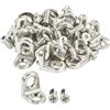 SOTECH 20 pezzi Italiana Ferramenta reggimensola con foro da 5 mm | per connessioni resistenti alla tensione di pannelli di mobili Connettore angolare in acciaio inox look