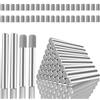 XHYASD 40 supporti per scaffali, Ø 6 x 40 mm, perni cilindrici in acciaio con 40 pezzi, polsino antiscivolo, portapenne, per armadi, mobili