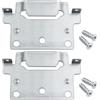 rudis-spareparts Piastra di montaggio 116791 adatta come pezzo di ricambio per Ikea Malm, raccordo per letto BRIMNES (2 pezzi + 4 viti)