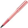 Lamy AL-star flamingo - roller con impugnatura trasparente ed ergonomica e larghezza di tratto M - corpo in alluminio leggero - ricambio roller M 63 in nero incluso