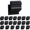 UMCHU 21 Pezzi Porta Etichette con slot frontale, Porta Cartellini Prezzi, Nero Segno Esposizione Clip, Clip Segno Supporto del Basamento per Visualizzare i Prezzi per Negozi di Alimentari/scaffali