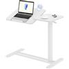 FLEXISPOT Tavolino da Letto - Tavolo per Laptop Regolabile in Altezza, Piano Inclinabile con Ruote, Ideale per Divano, Letto e Lettura (Bianco, 80×40 cm)