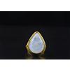 Pietra Lunare Arcobaleno Gemma Argento Sterling 925 Artigianale Anello