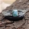 Caraibi Larimar Gemma 925 Argento Sterling Natale Bracciale AC-198