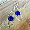Bel Gemma Di Lapis Lazuli Orecchino In Argento Sterling 925 Fatta A Mano S-41