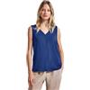 Street One A323333 Top in Jersey con Dettagli all'Uncinetto, Dodger Blue, 48 Donna