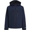 JACK & JONES Jjlagarde Softshell Jacket Aw25 Aw25-Giacca, Blazer Blu Marine, M Uomo