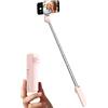 Viozon Bastone per selfie, compatibile con telefono da 4-7 pollici, supporto per telefono, pulsante telecomando wireless, manico ergonomico, estensibile fino a 67 cm, mini formato 3 x 4,8 x 12 cm, 110