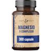 CDF Sports & Health Solutions Magnesio Complex Bisglicinato 400mg - 300 Capsule 9 Composti Vitamina B | Alto dosaggio giornaliero - integratore completo - 9 minerali essenziali - massimo assorbimento e biodisponibilità