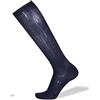 San Giacomo ART. 042L - CAMBERRA - Calze Lunghe Uomo, a coste, in Lana Merino's & Nylon