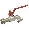 BOUTTE Boutt 2104213 R15 - Rubinetto da giardino in ottone, 1/4 di giro, 15 x 21, presa rubinetto 20 x 27