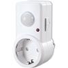 sonero IMS060 Rilevatore di movimento a infrarossi con adattatore a spina - installazione interna in presa, classe di protezione: IP20, campo di lavoro 120° / 9m, bianco