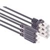 1aTTack.de Cavo adattatore da USB-C a LAN da 2 m, 3 pezzi, trasferimento dati da 1 Gbit, cavo da USB C 3.1 a RJ45 Ethernet Cat6, compatibile con smartphone, laptop, Macbook, 2 m