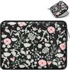 MOSISO 13,3 pollici Custodia Laptop, 13-14 pollici Borsa PC Compatibile con Macbook Air 13 13,6/Pro 13/Pro 14, HP Dell ASUS Lenovo, Borsa Computer Neoprene con Custodia Piccola, Abbondanza Floreale