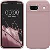 kwmobile Cover per Google Pixel 8a Custodia - Back Case per Smartphone in Silicone TPU - Protezione Gommata - lilla color carne