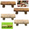 KAHZOR 4 Pezzi Panchine Vintage in Miniatura per Giardino delle Fate e Casa delle Bambole, Realistici Mobili Paesaggi Fatati, Accessori Mini Giardini, Piccoli Mondi, Decorazione Interna ed Esterna
