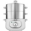 Cecotec Forno a vapore elettrico da 1300 W con 3 contenitori in acciaio inox e un volume totale di 10 litri.