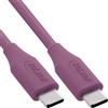 InLine Cavo InLine® USB 2.0, cavo di ricarica rapida USB-C 100W, Wild Berry/viola 2 m