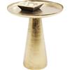 Kare Design tavolino d`appoggio Plateau Uno Brass, oro, diametro 45 cm, tondo, divano, comodino, sala, stile orientale