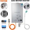 VEVOR 6L 8L 10L 12L 16L 18L GPL Scaldabagno portatile in stand Gas propano GPL Scaldabagno senza serbatoio a parete Display digitale