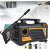 NONE Lavatrice elettrica ad alta pressione da 3000 W Pistola per lavaggio portatile per auto Lavatrice versatile per pavimenti da giardino Pistola per lavatrice per auto e casa